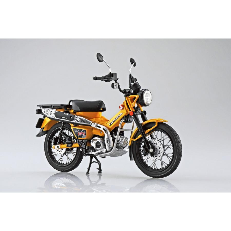 アオシマ 1/12 完成品バイク ホンダ CT125 ハンターカブ ターメリックイエロー