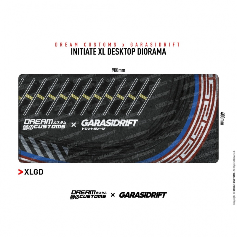 デスクトップジオラママット Dream Customs x GarasiDrift : Initiate