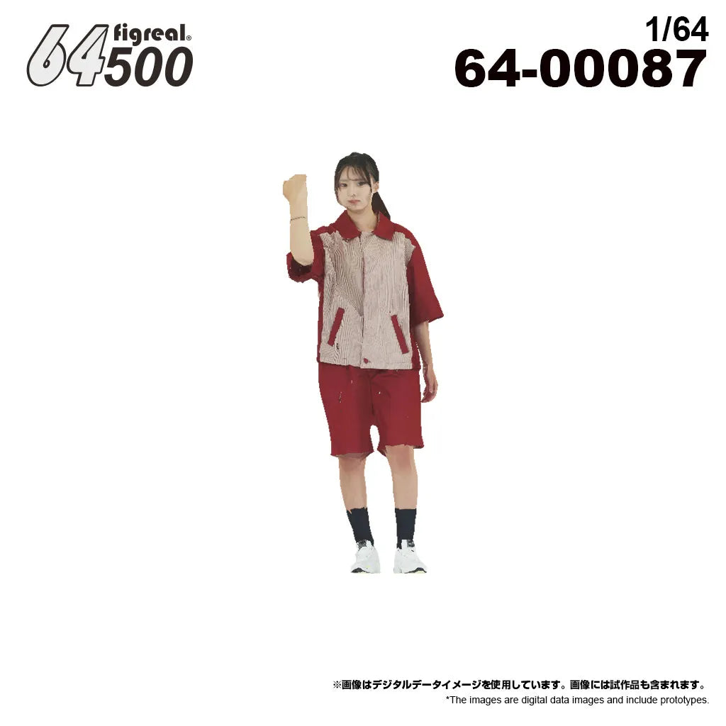 箱庭技研 figreal 1/64GSスタッフA05 彩色済みフィギュア 64-00087