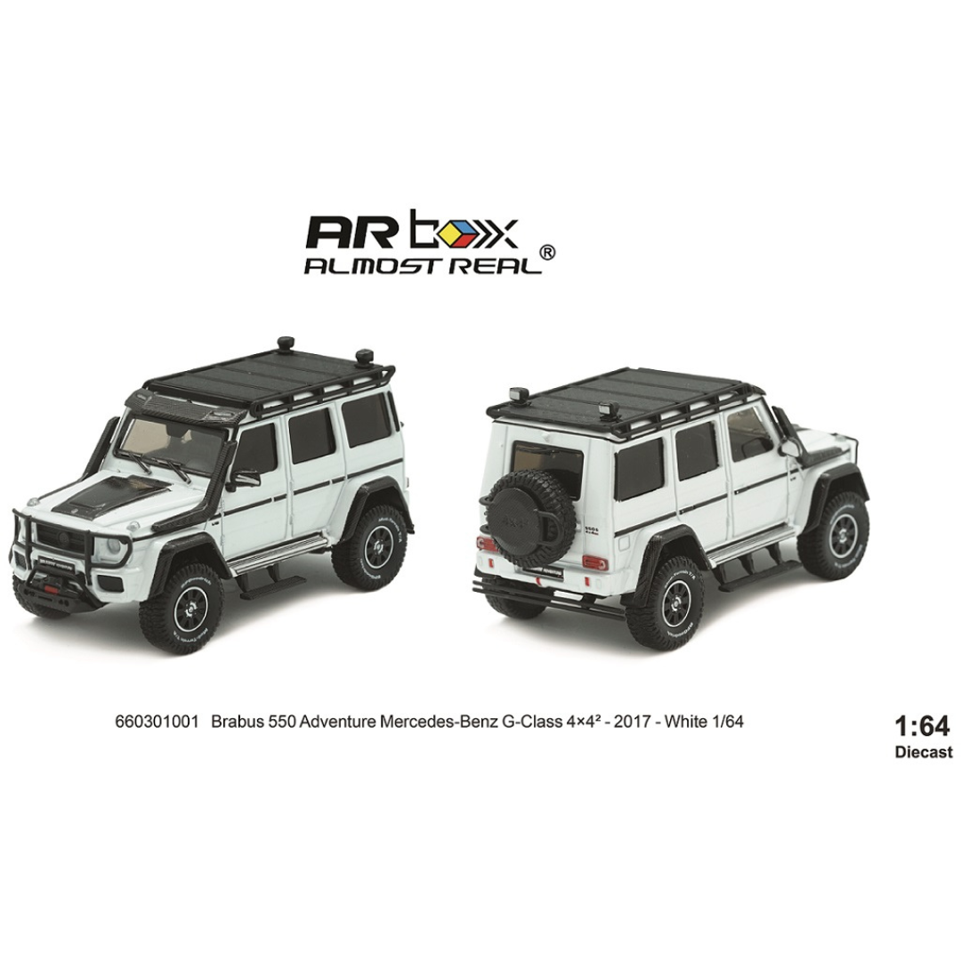 ALMOST REAL 1/64 Brabus 550 Adventure Mercedes-Benz G-Class -2017- White