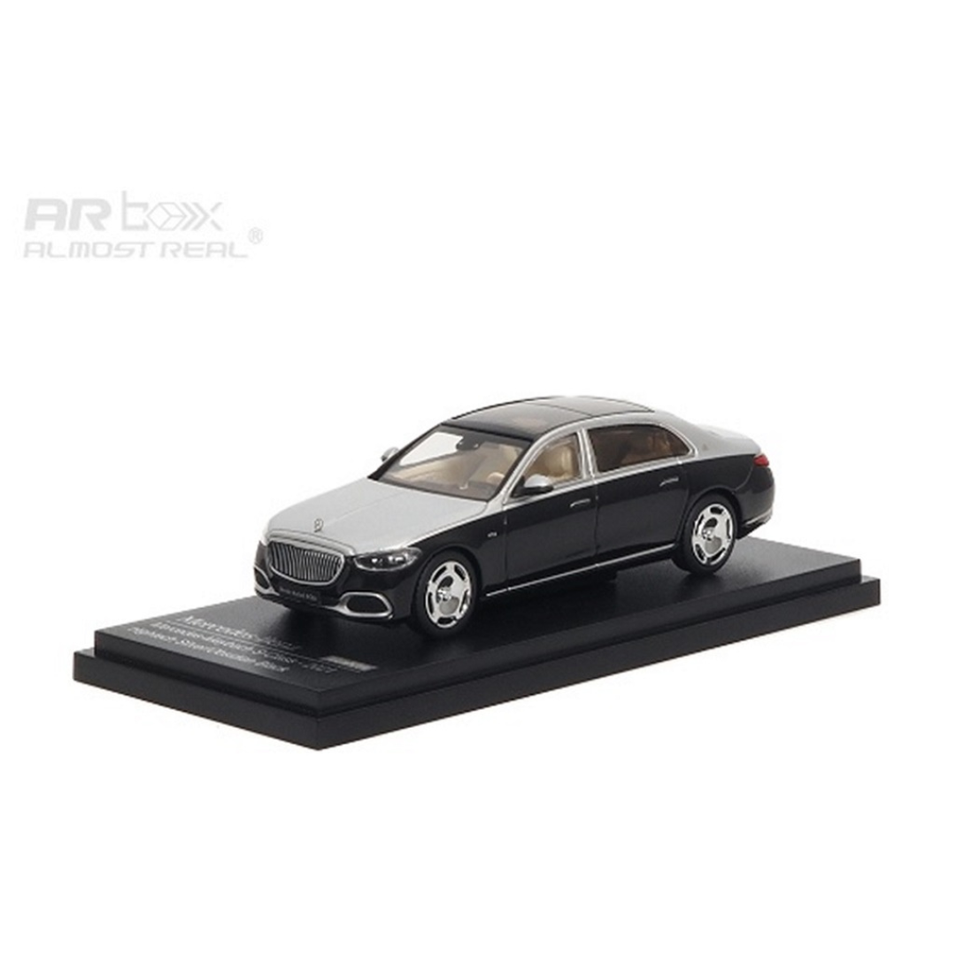 ALMOST REAL 1/64 Mercedes-Maybach S-Class - 2021 - Hightech Silver/Obsidian Black