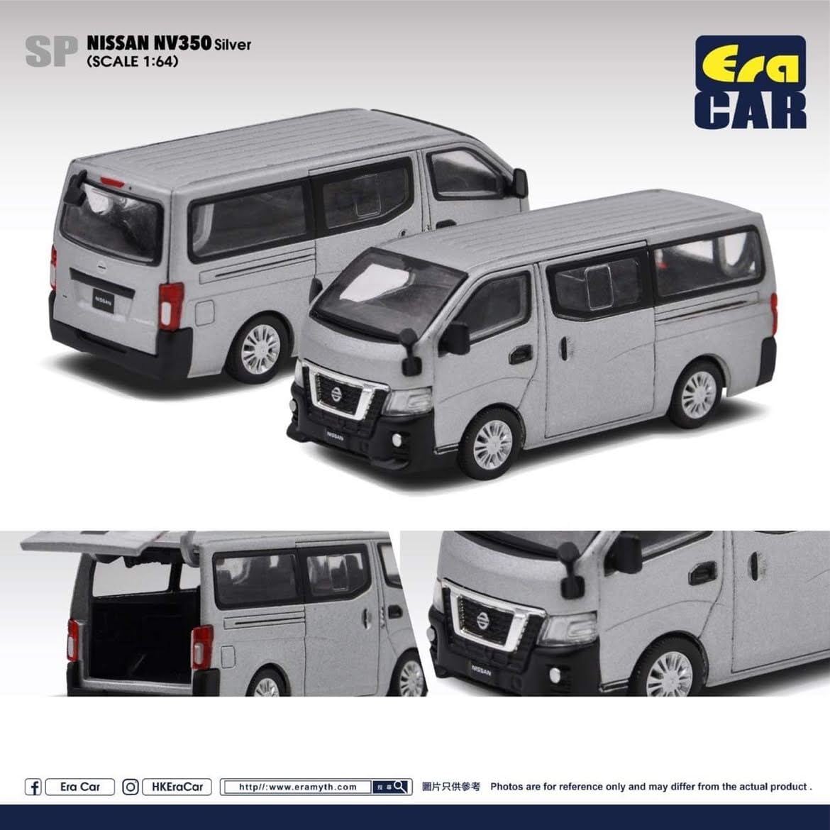 日本限定カラー EraCAR 1/64 SP126 NISSAN NV350 キャラバン シルバー 日本限定