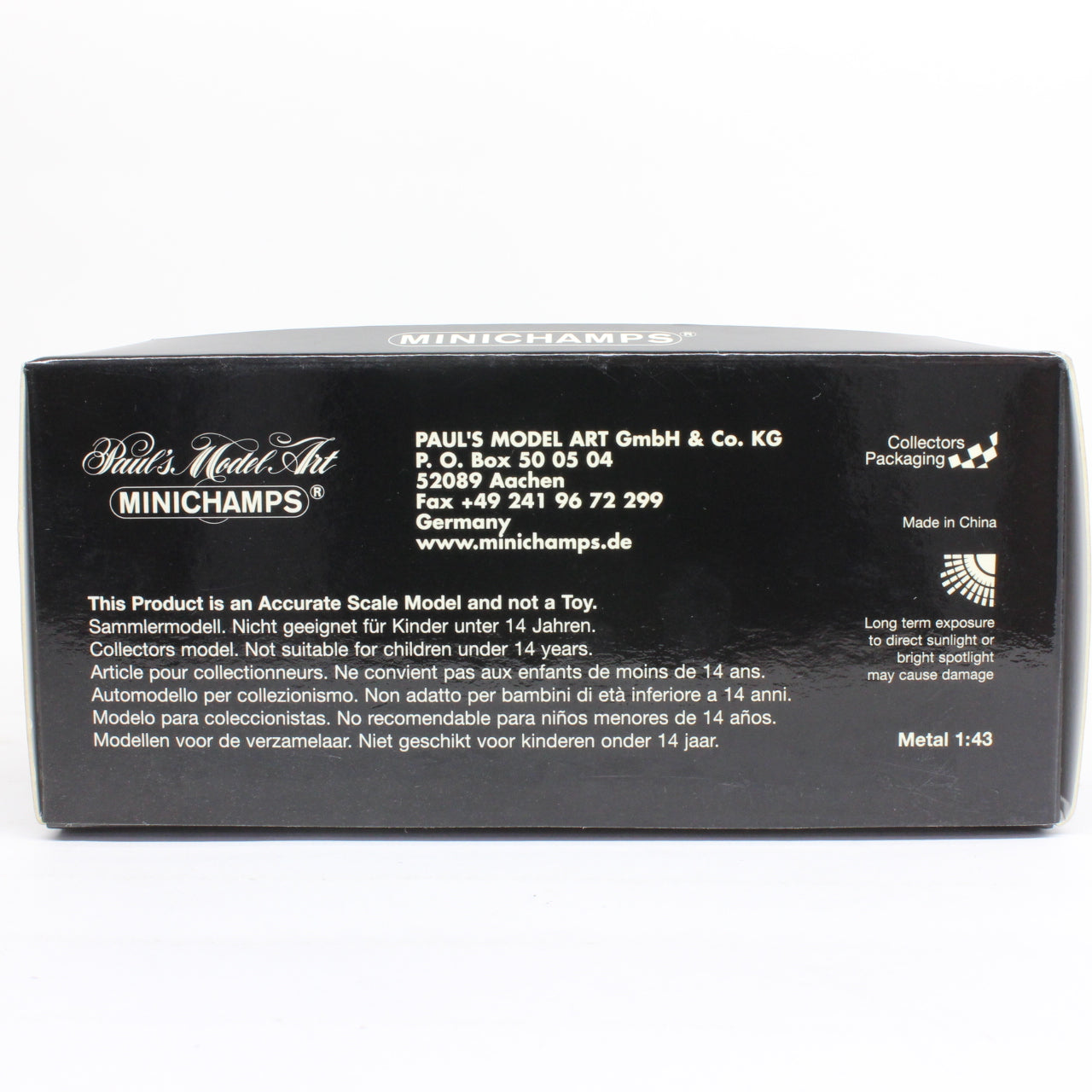 MINICHAMPS 1/43 Aston Martin Vanquish 2002 (Blue Metallic)