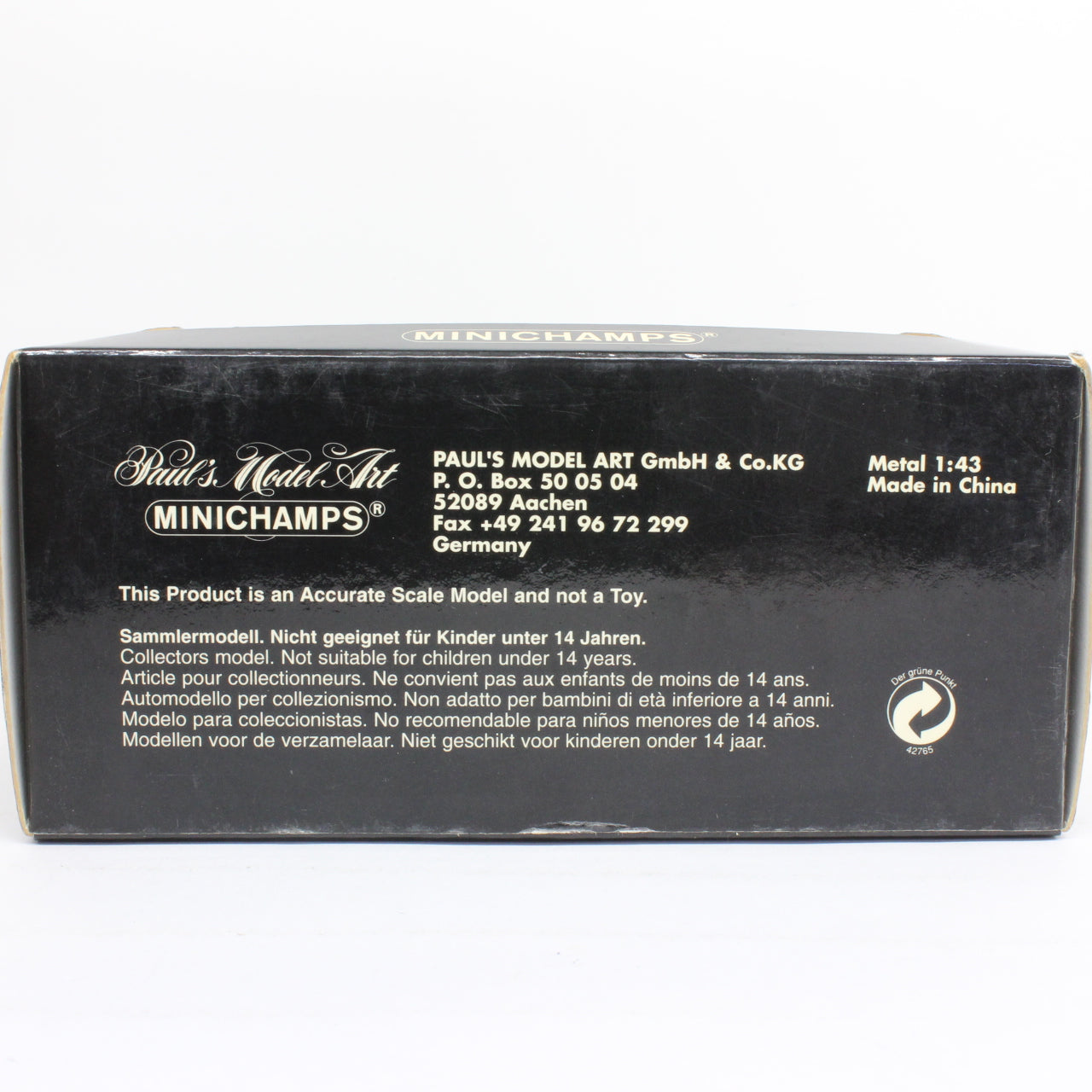 MINICHAMPS 1/43 VW Phaeton 2002 (aubergine metallic)