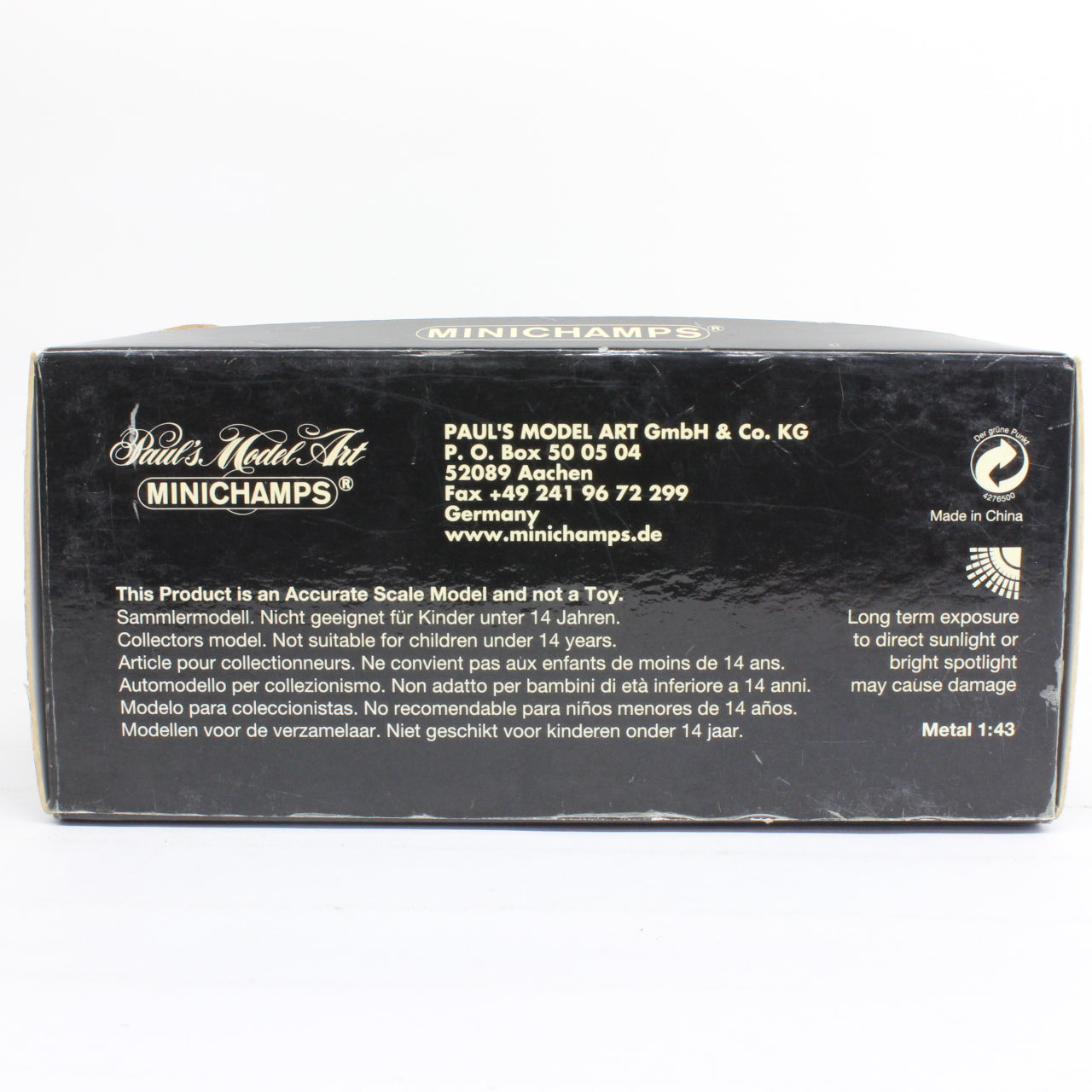 MINICHAMPS 1/43 Peugeot 205 XR 1990 (Grey metallic)