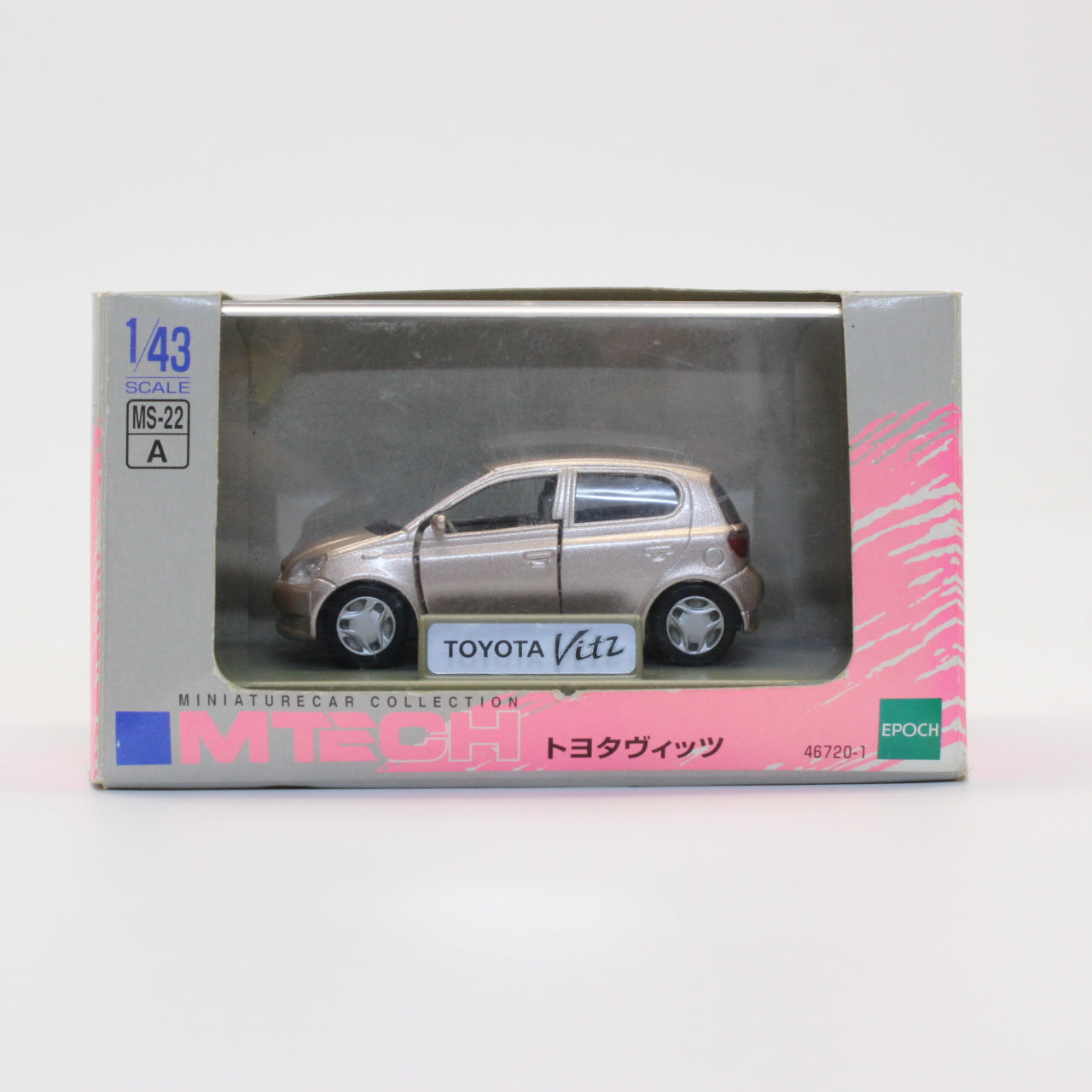 エポック社 エムテック 1/43 トヨタ ヴィッツ ペールローズメタリック