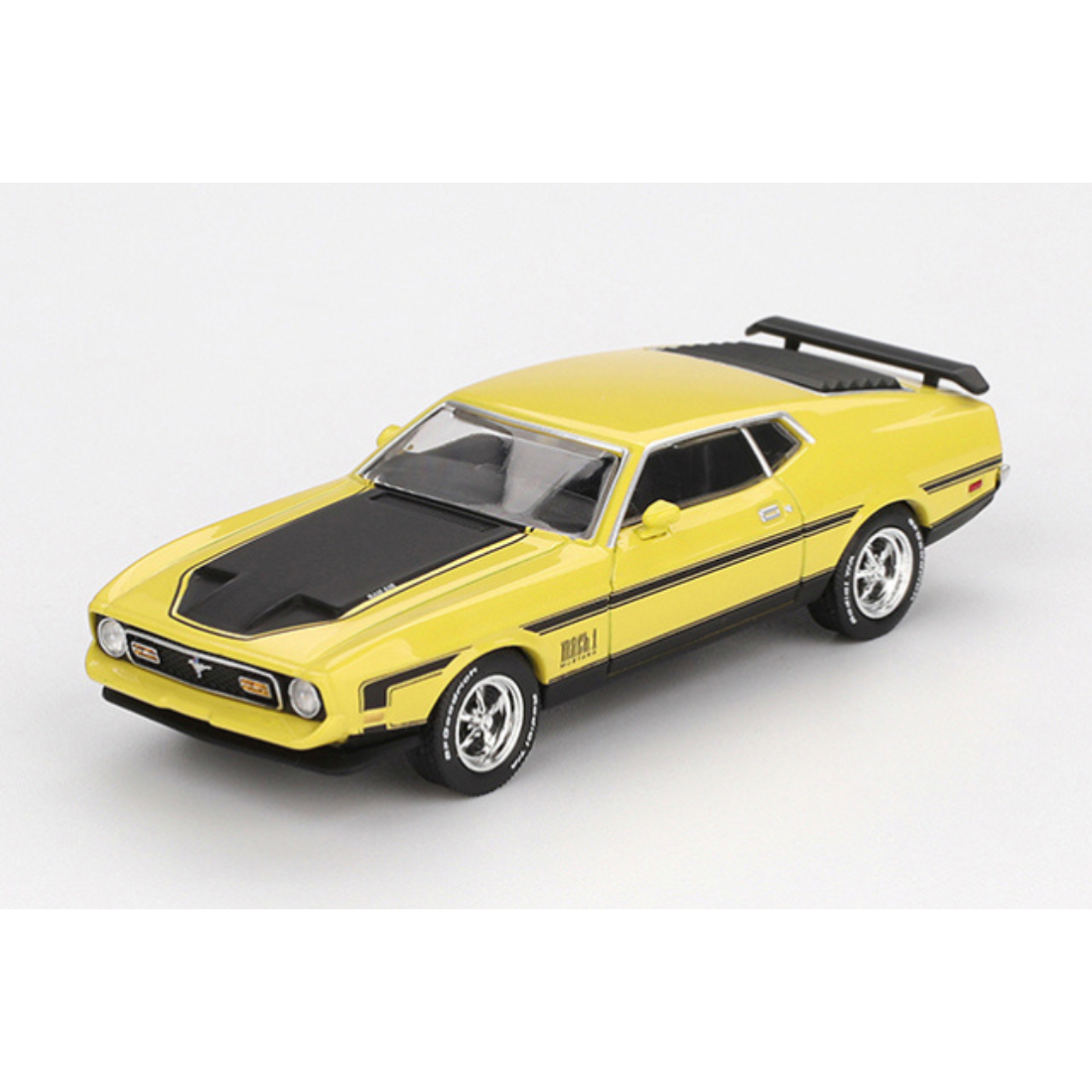 再入荷 MINI GT 1/64 フォード マスタング マッハ1 1971 グラバーイエロー(左ハンドル)