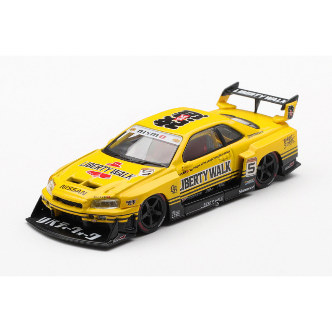 MINI GT 1/64 Nissan LB-ER34 Super Silhouette スカイライン スポーツイエロー(右ハンドル)