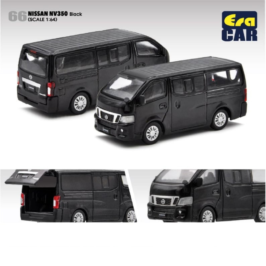 EraCAR 1/64 66 日産 キャラバン NV350 ブラック