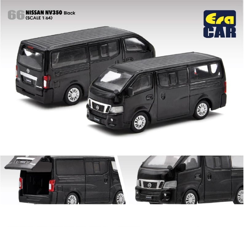 EraCar 1/64 66 NISSAN NV350 キャラバン ブラック