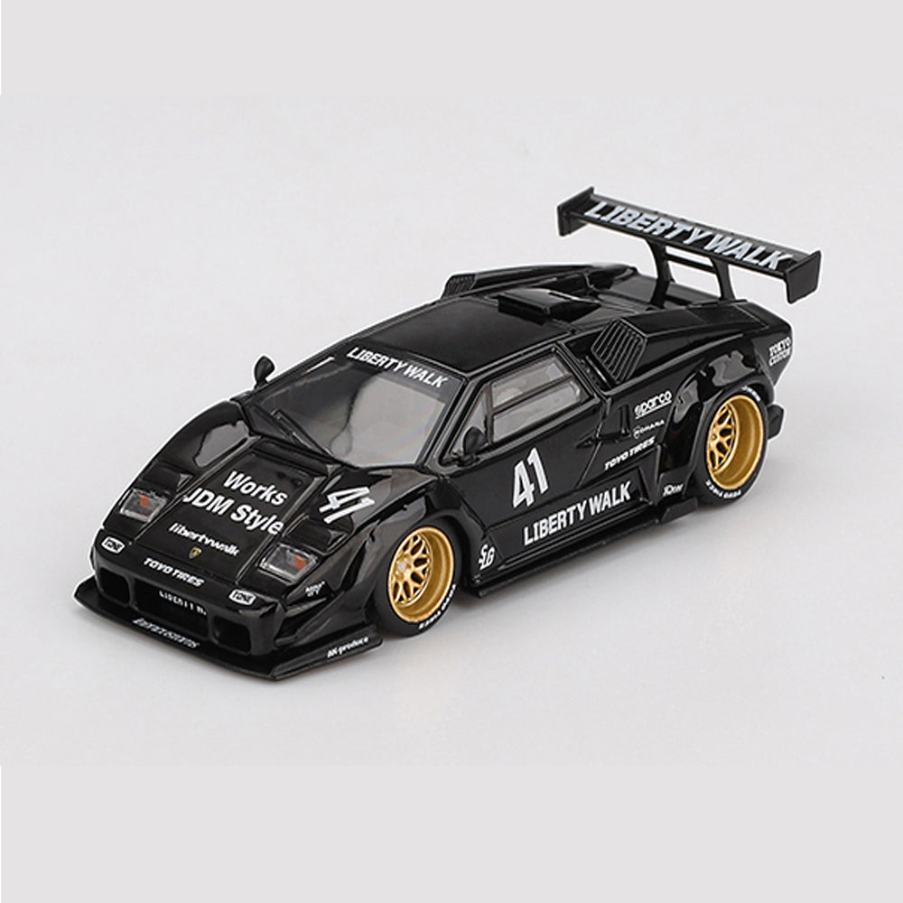 MINI GT 1/64 ランボルギーニ カウンタック LB-WORKS ブラック(左ハンドル)
