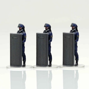 箱庭技研 figreal 1/64 旧機動隊員001 3体セット – リトルレガード