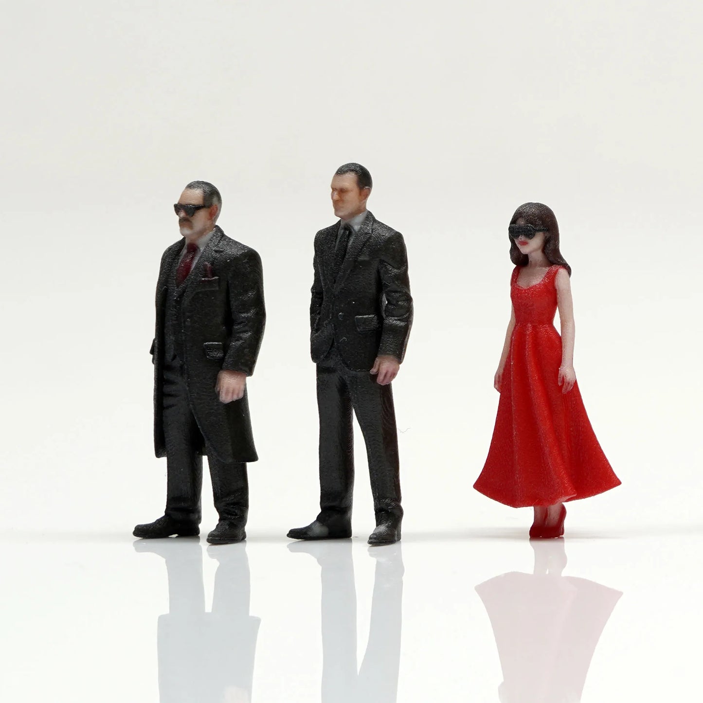 箱庭技研 figreal 1/64  マフィアセット001[3体]