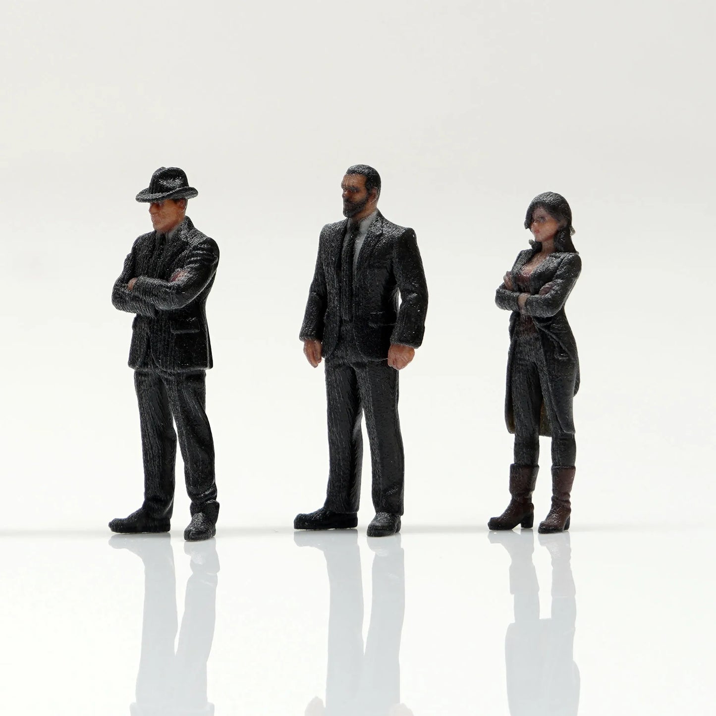 箱庭技研 figreal 1/64  マフィアセット003[3体]