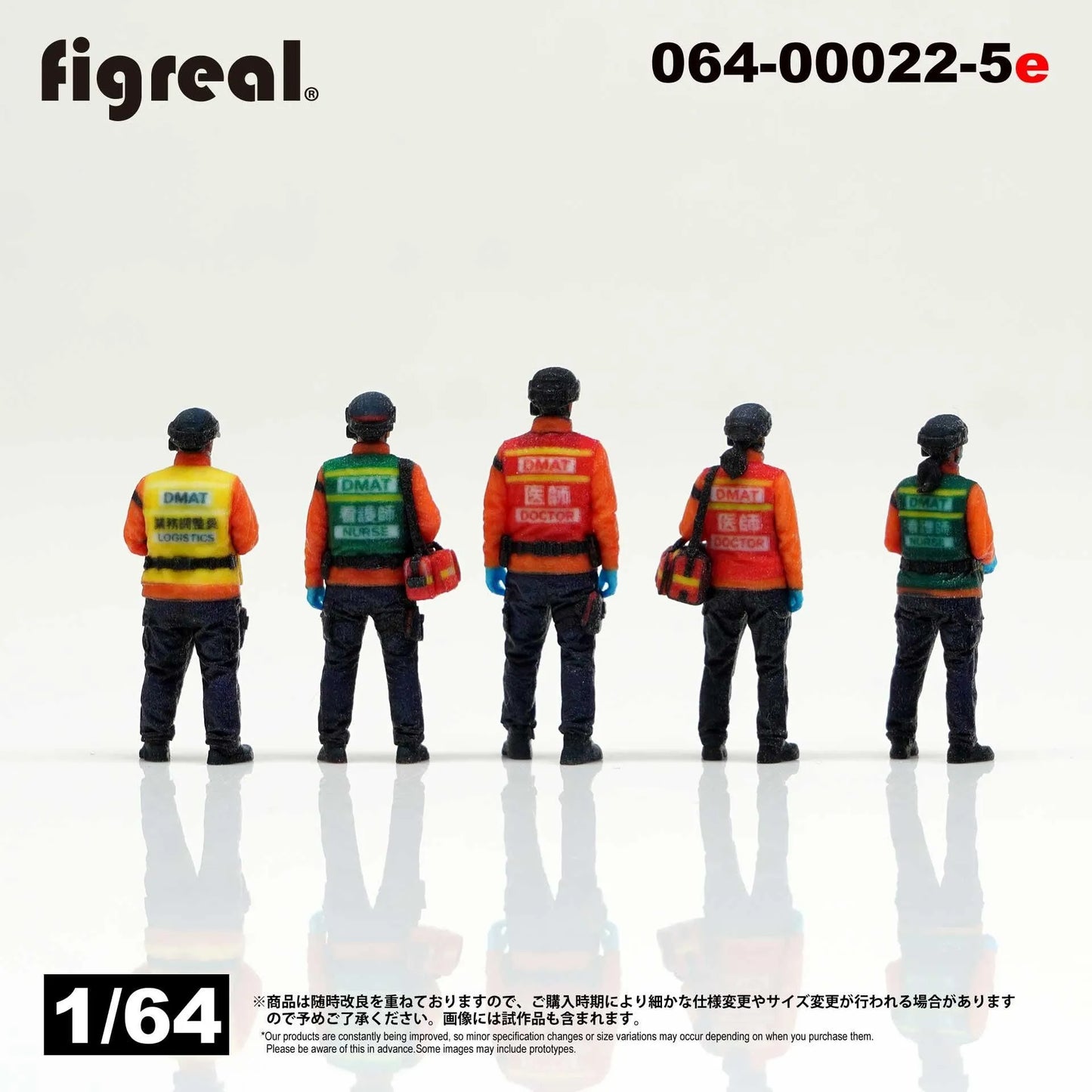 箱庭技研 figreal 1/64 災害医療班セットB(オレンジ) 5体 彩色済み 箱庭技研 figreal 1/64 災害医療班セットB(オレンジ) 5体 彩色済み