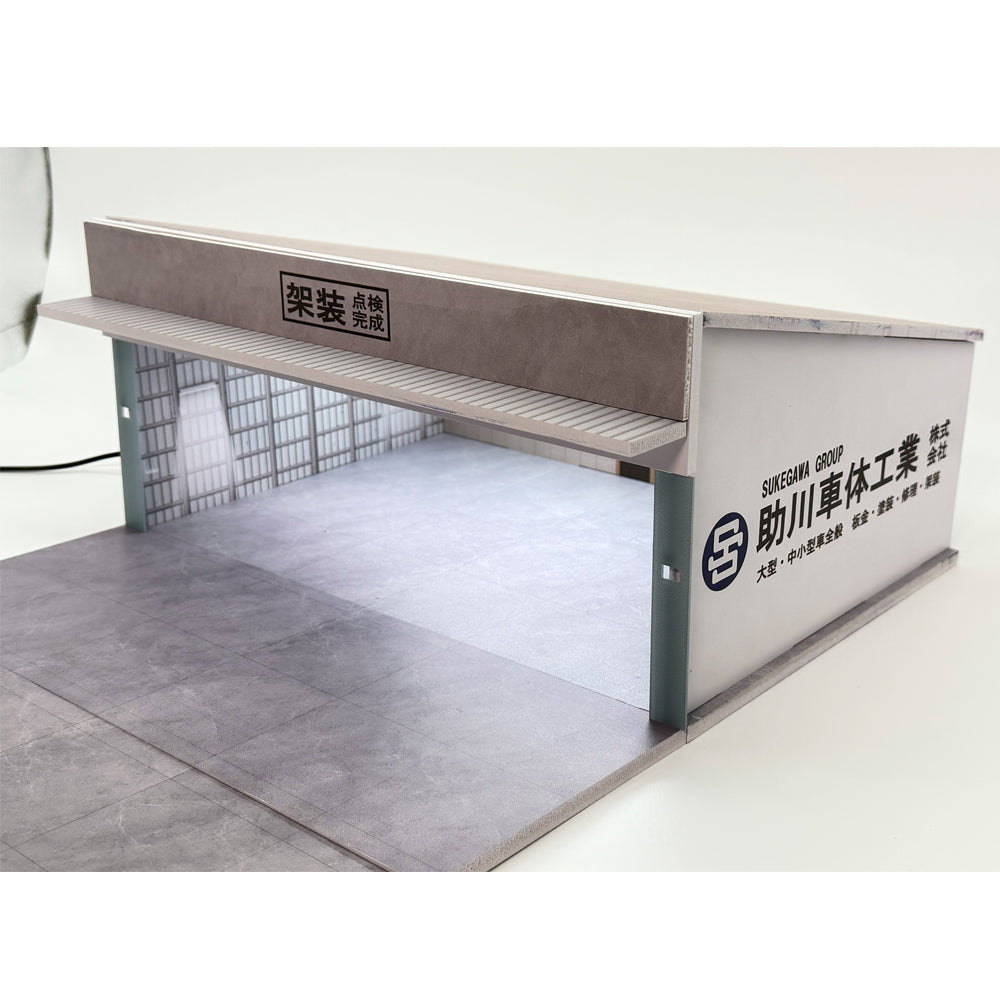 特注品 助川車体工業 Fast Diorama  1/64  大型バス・大型車両整備工場ジオラマ　限定品