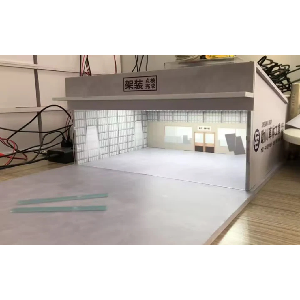 【ご予約受付】　特注品 助川車体工業 Fast Diorama  1/64  大型バス大型車両整備工場ジオラマ　限定品