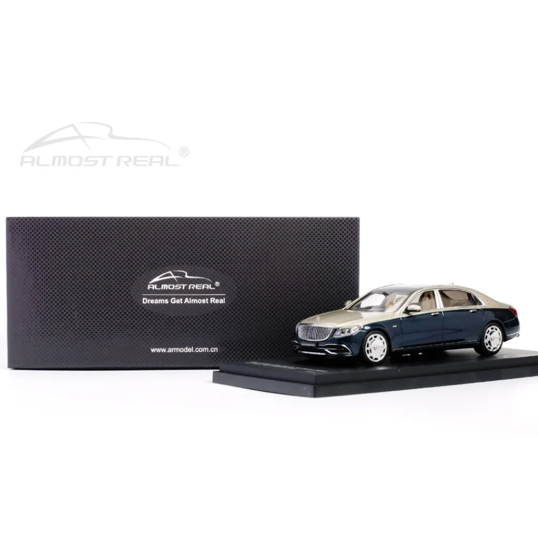 ALMOST REAL 1/43 Mercedes-Maybach S-Class - 2019 - Anthracite Blue/Aragonite Silver