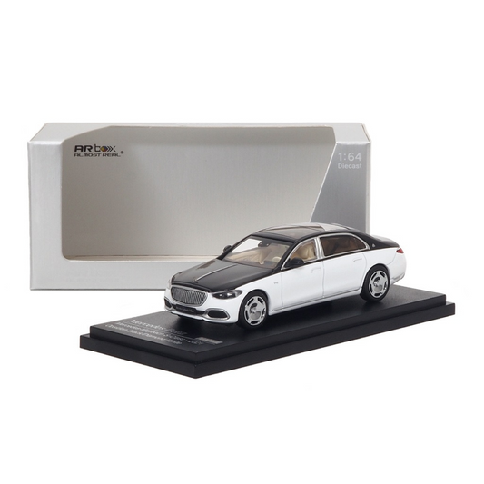 ALMOST REAL 1/64 Mercedes-Maybach S-Class - 2021 - Obsidian Black/Diamond White