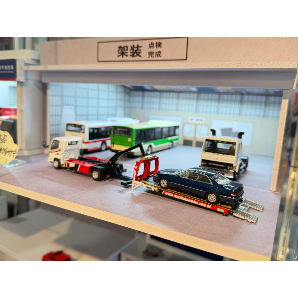 【ご予約受付】　特注品 助川車体工業 Fast Diorama  1/64  大型バス大型車両整備工場ジオラマ　限定品