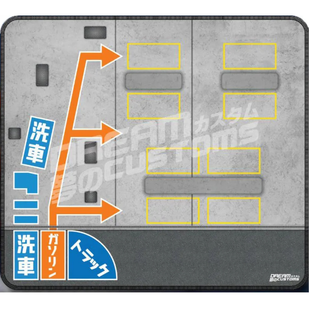 デスクトップジオラマ GSガソリンスタンド JAPAN L Desktop Diorama 450mm×400mm 収納袋付き