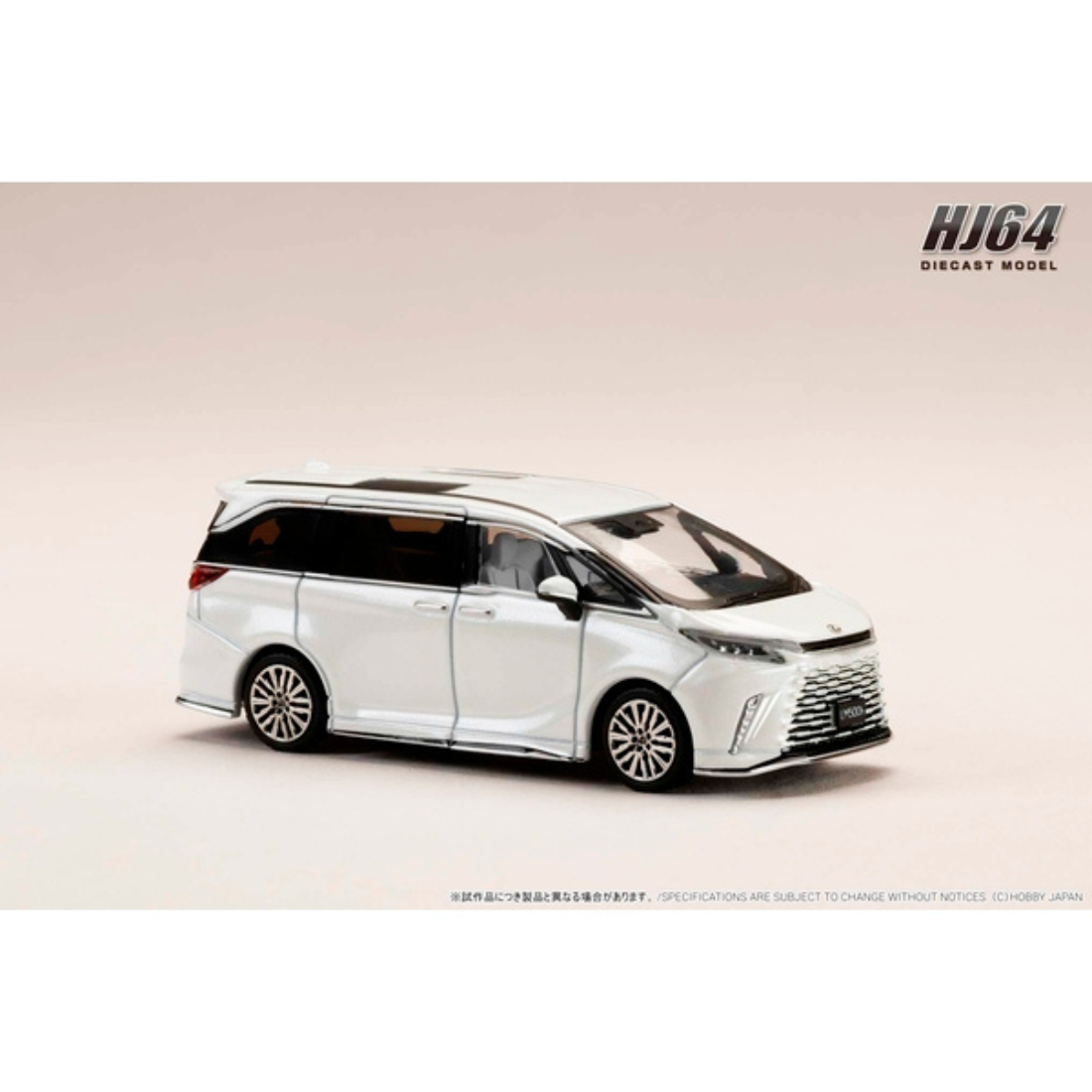 ホビージャパン 1/64 レクサス LM カスタムバージョン 4シーター 500h RHD ソニッククォーツ/ホワイトインテリア
