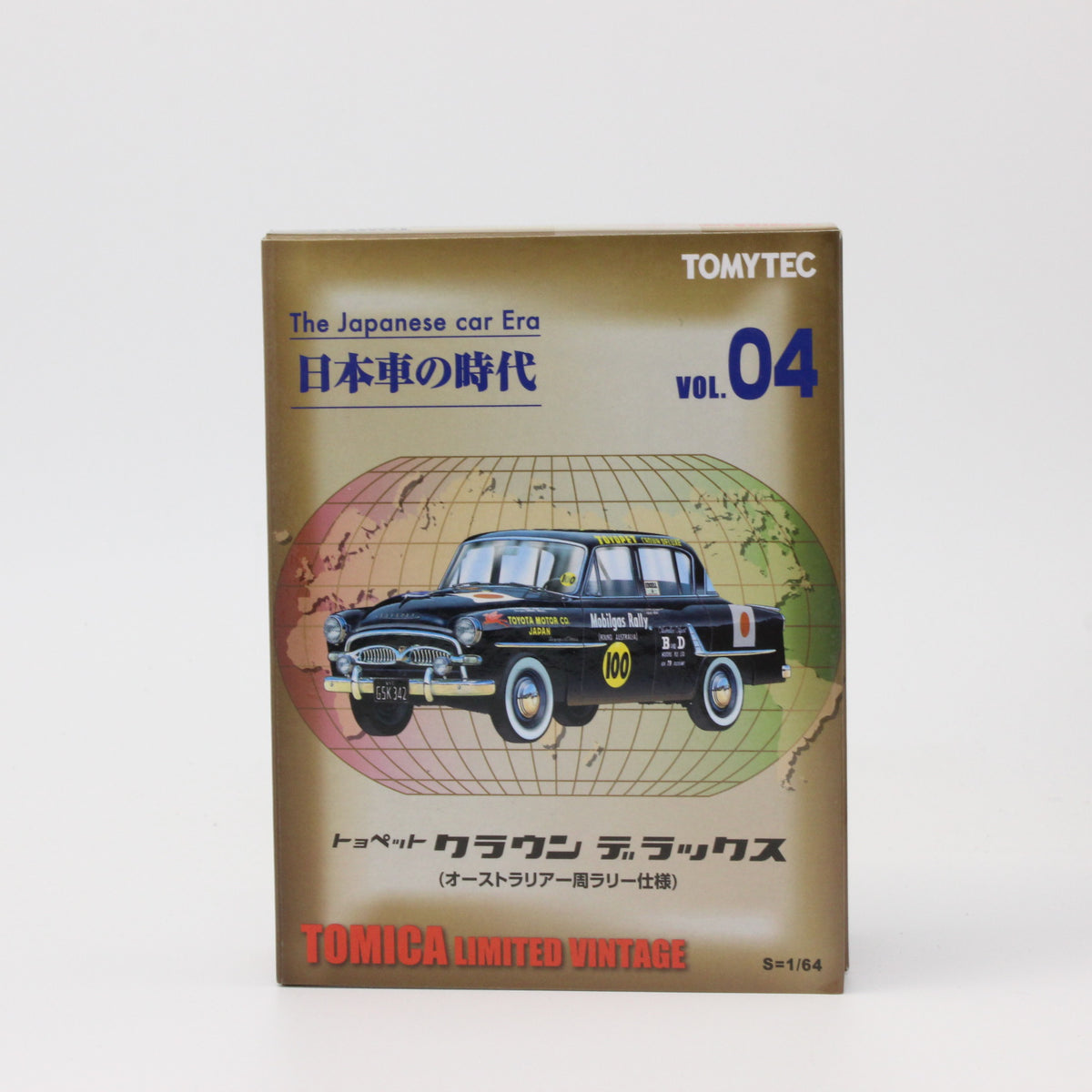 【USED】トミカリミテッドヴィンテージ 1/64 日本車の時代 04 トヨペット クラウン デラックス (オーストラリア一周ラリー仕様)
