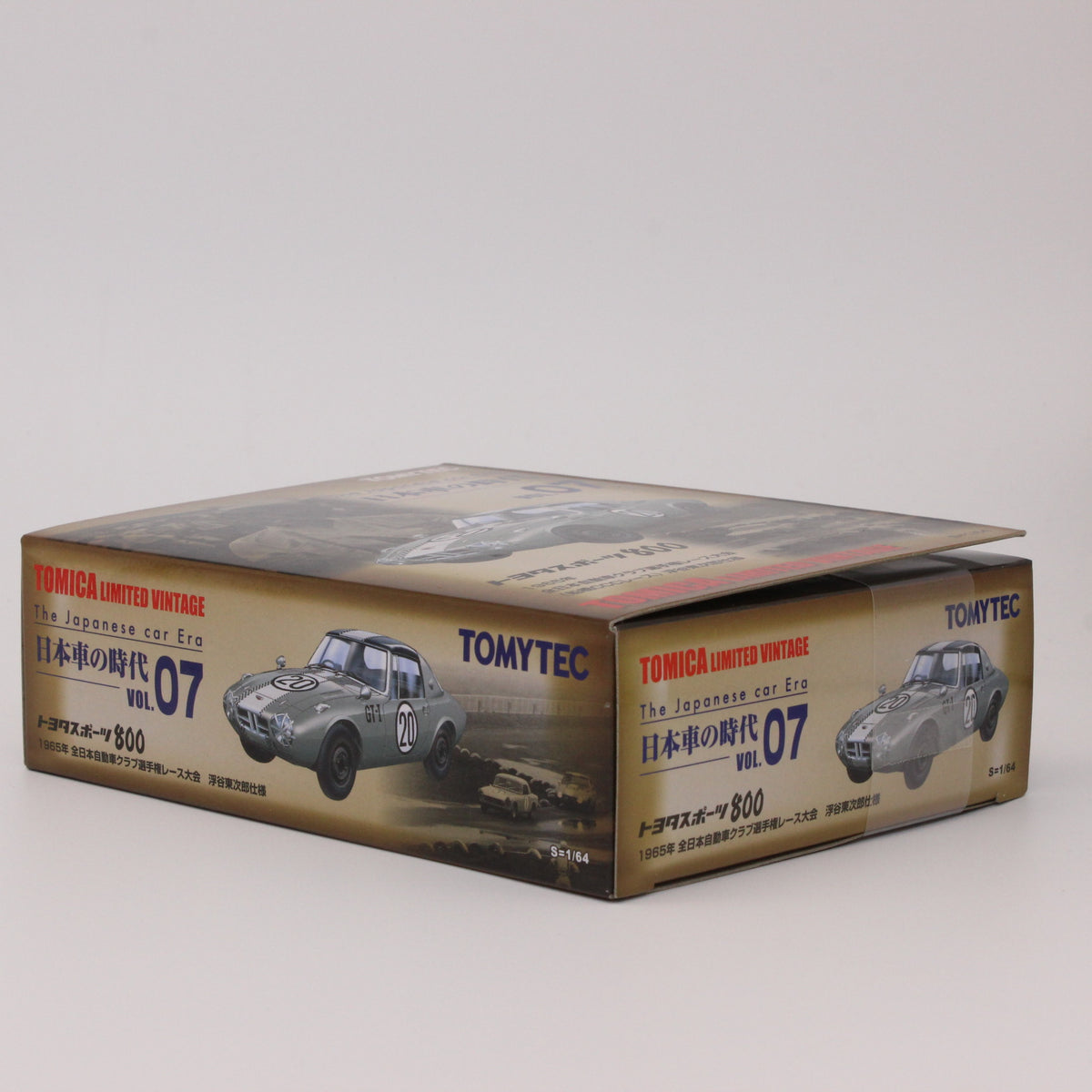 【USED】トミカリミテッドヴィンテージ 1/64 日本車の時代 07 トヨタスポーツ800 1965年 全日本自動車クラブ選手権レース大会 (船橋CCCレース) 浮谷東次郎仕様