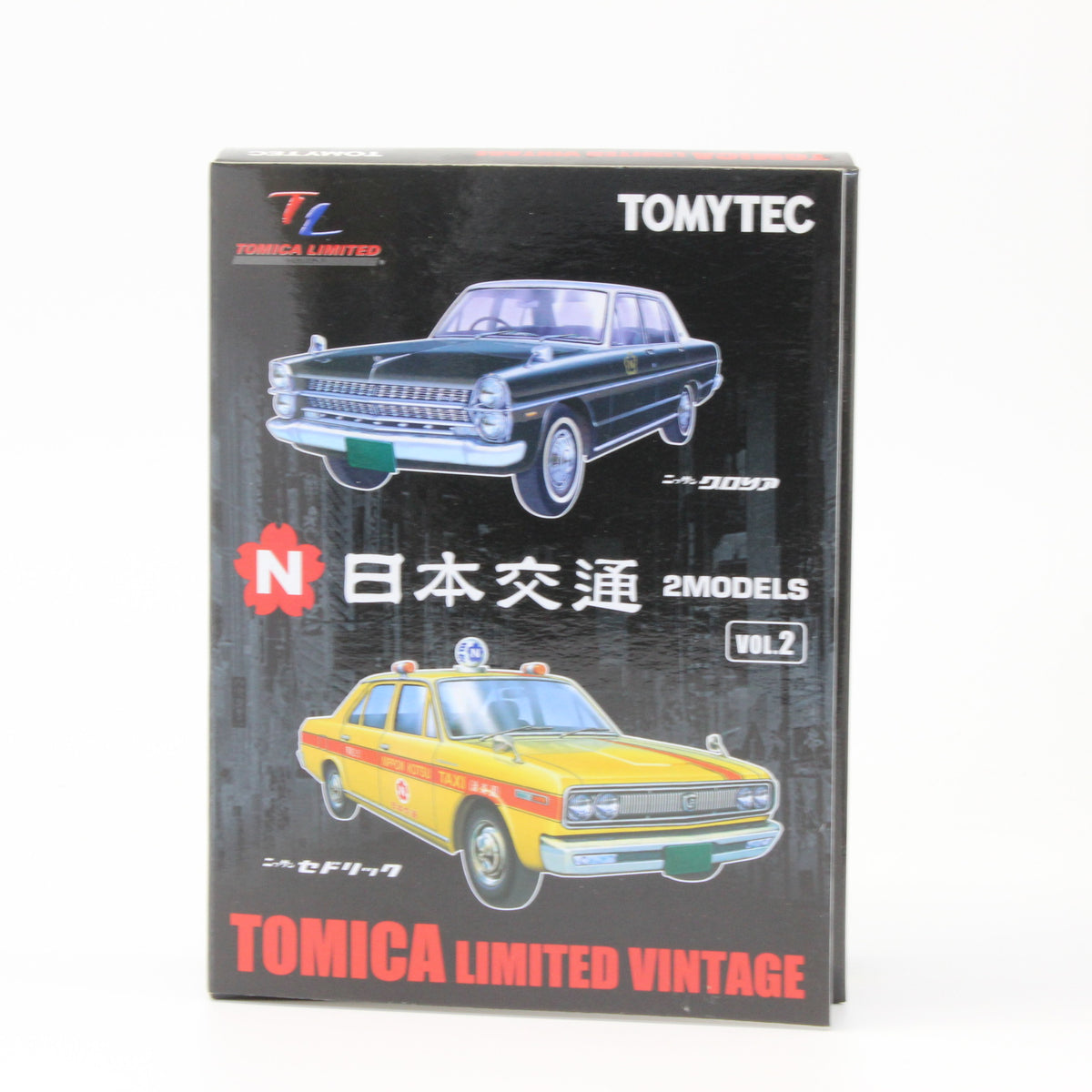 【USED】トミカリミテッドヴィンテージ 1/64 日本交通タクシー 2MODELS ニッサン グロリア & セドリック