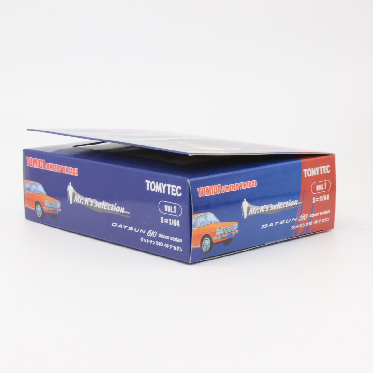 【USED】トミカリミテッドヴィンテージ 1/64 Mr.K'sセレクション 1 ダットサン 510 4ドア セダン (赤)
