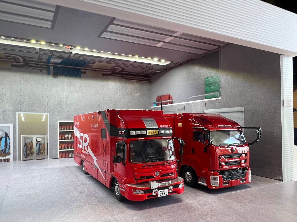 Fast Diorama 1/64 消防署ジオラマ – ミニカーショップ リトルレガード