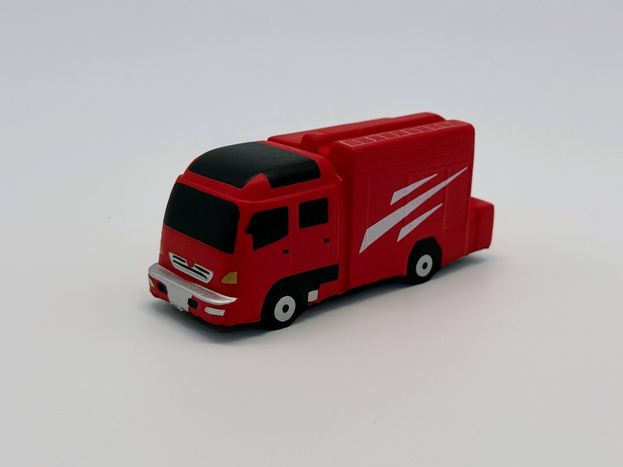 ASPEDA　スクイーズミニカー　消防救助工作車　ペイント入り
