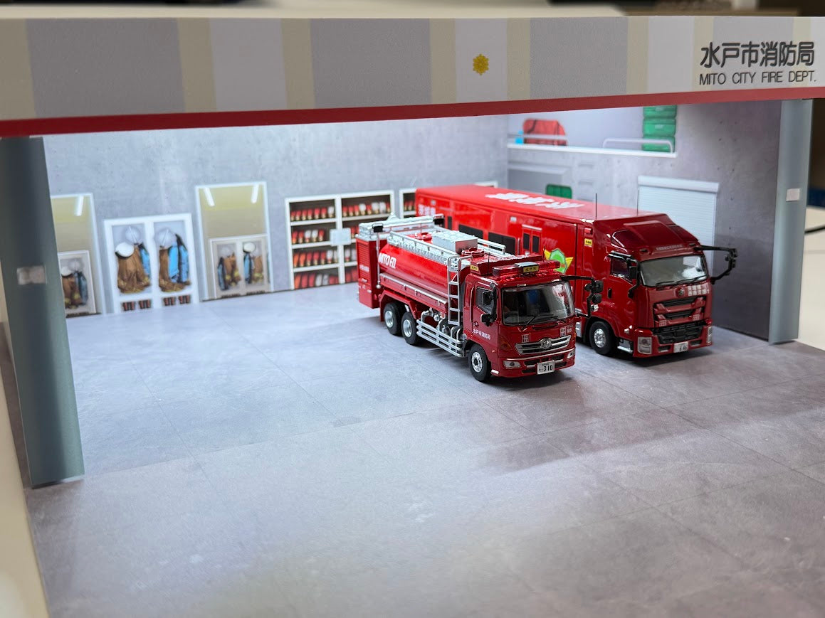 Fast Diorama 1/64 消防署ジオラマ (水戸市消防局) 限定品 – ミニカー