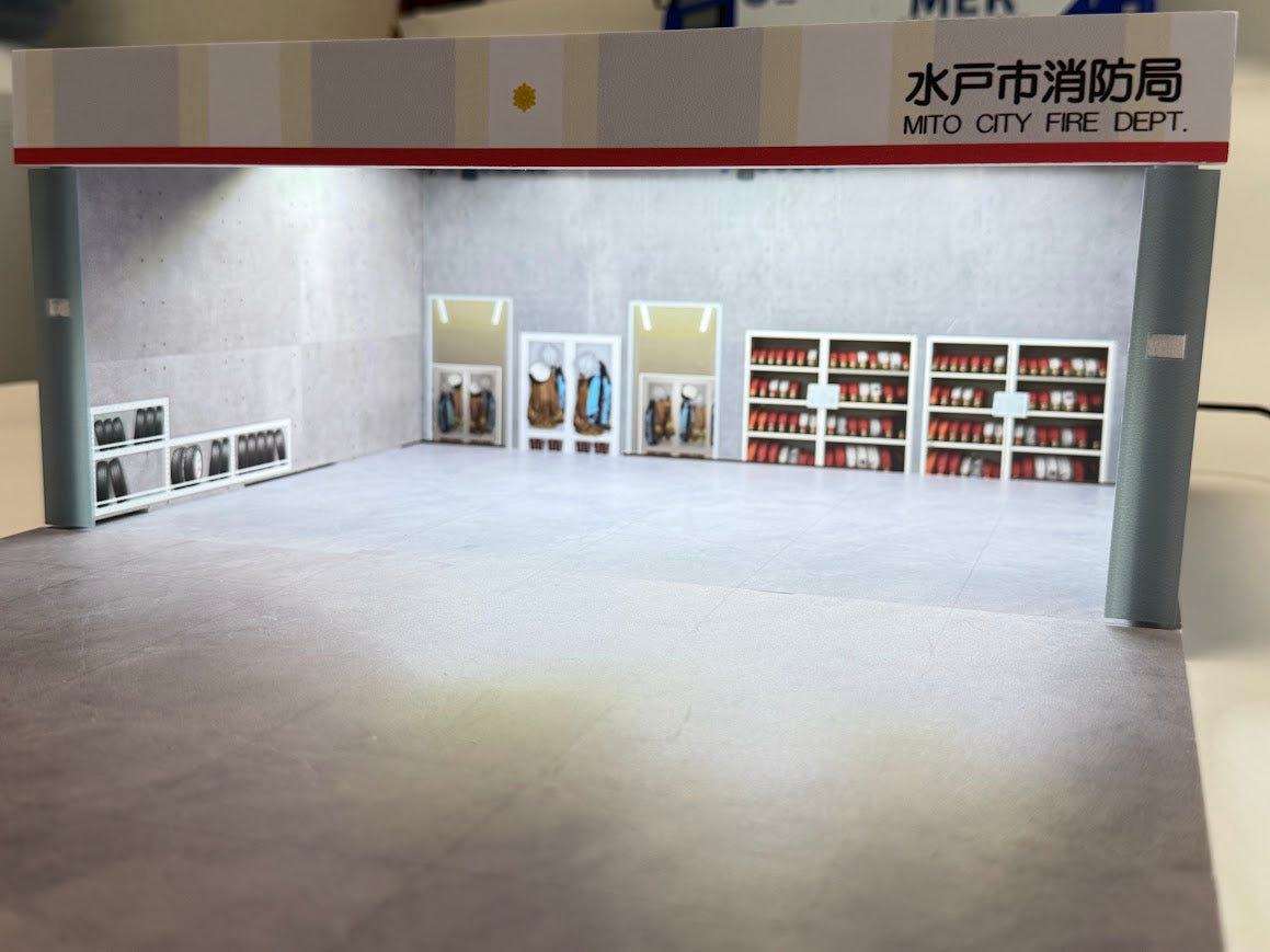 Fast Diorama  1/64  消防署ジオラマ (水戸市消防局)　限定品