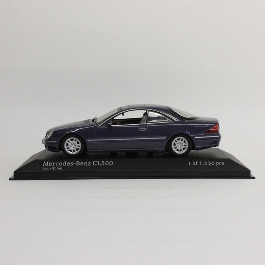 MINICHAMPS 1/43 Mercedes Benz CL500 1999 (Blue metallic) / メルセデスベンツ CL500 1999 (ブルーメタリック)