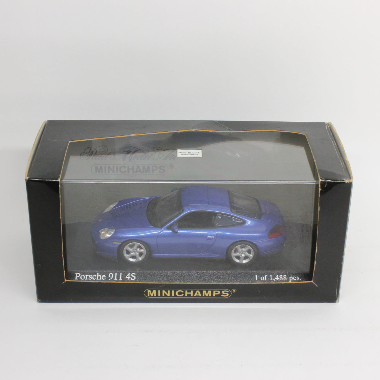 ミニチャンプス 1/43 ポルシェ 911 4S 2001 ブルーメタリック