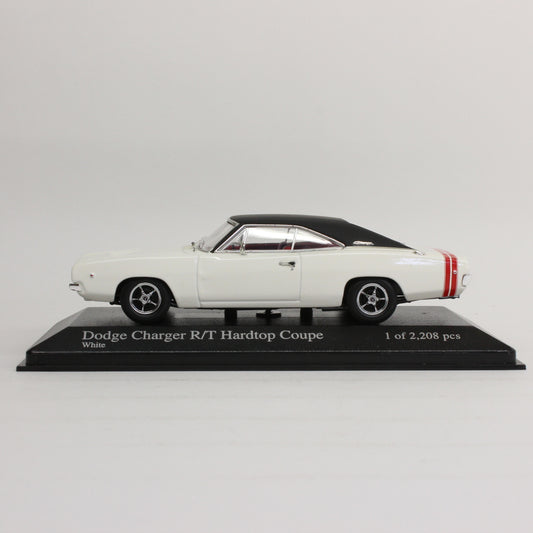 MINICHAMPS 1/43 Dodge Charger R/T Hardtop Coupe 1968 (White)