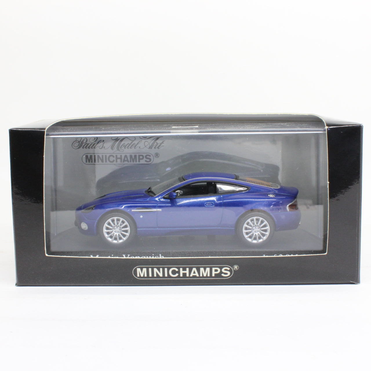 MINICHAMPS 1/43 Aston Martin Vanquish 2002 (Blue Metallic)