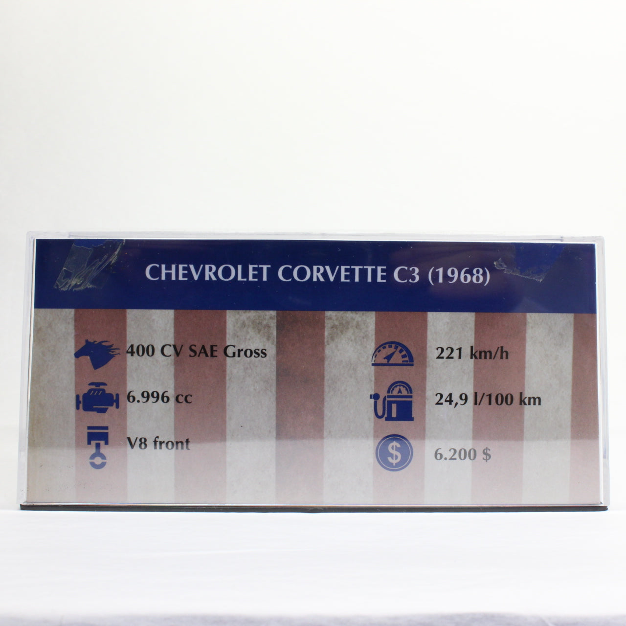 デアゴスティーニ 1/43 CHEVROLET CORVETTE C3 1968