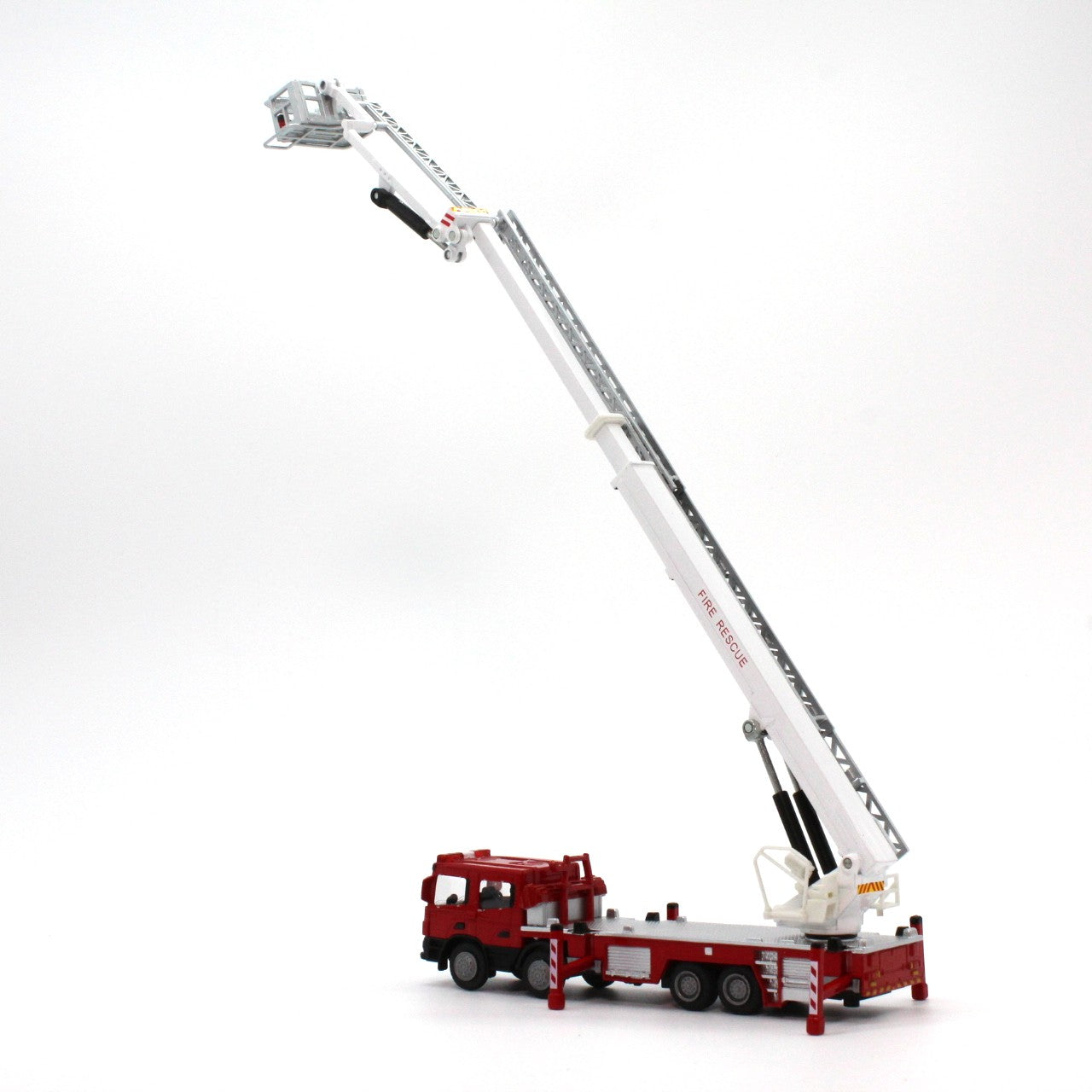 1/50　ダイキャスト消防車　はしご車 (白)