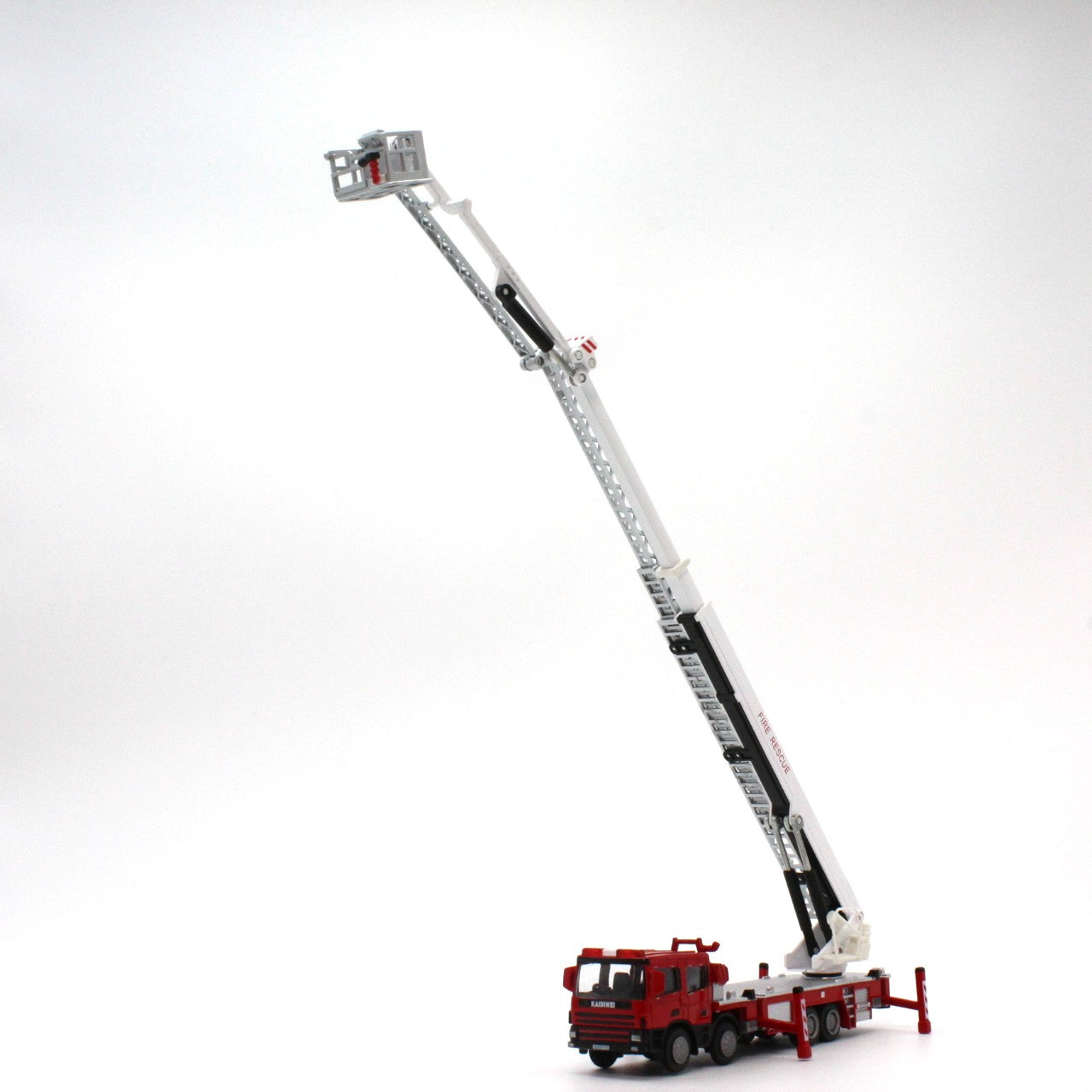 1/50　ダイキャスト消防車　はしご車 (白)