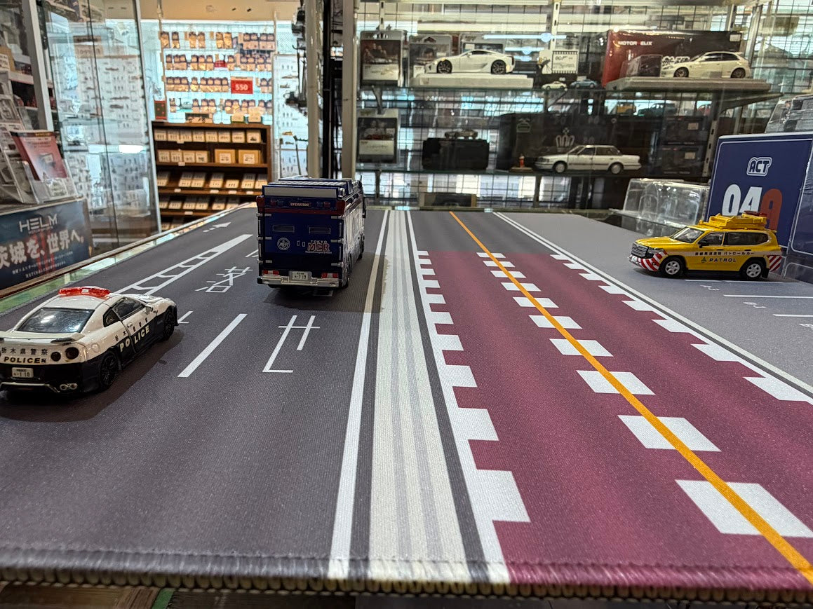 ASPEDA Miniature car diorama mat, parking lot, 1/64 scale