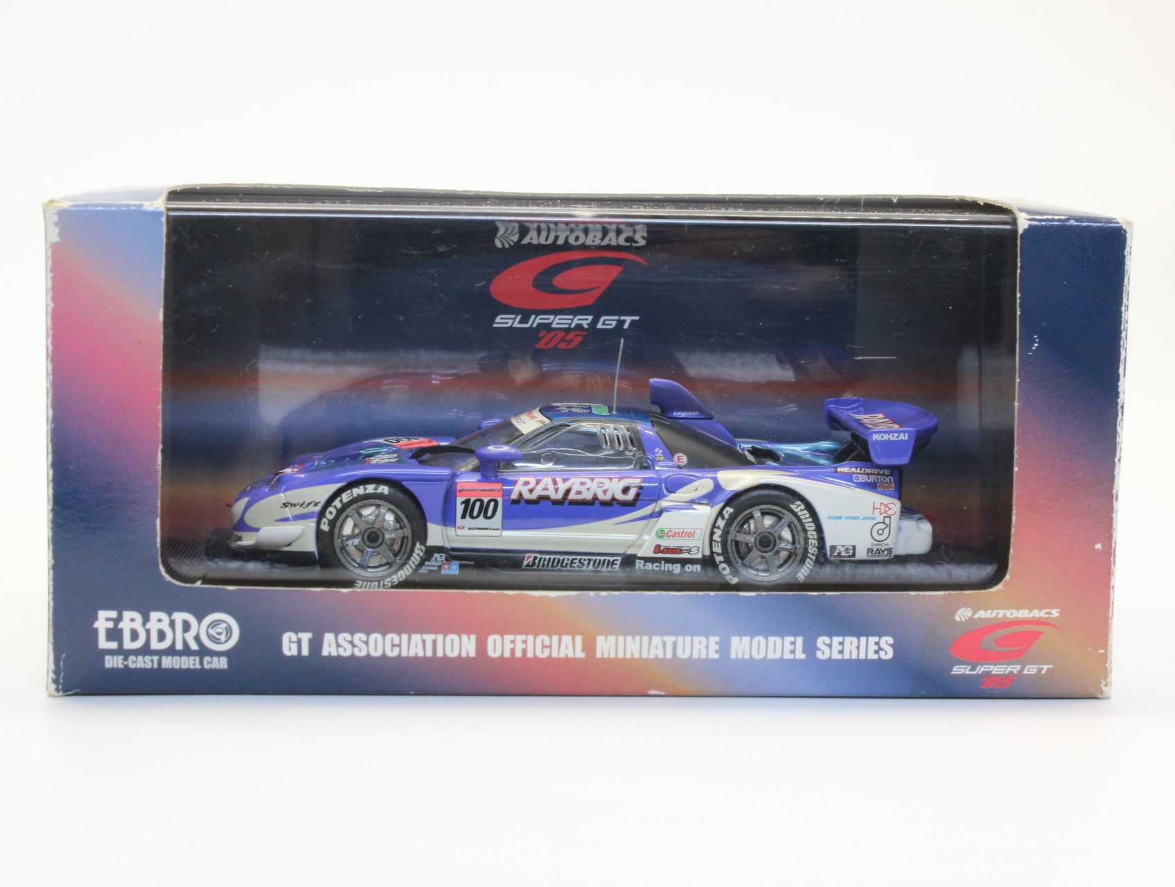 エブロ 1/43 スーパーGT 2005 レイブリッグ NSX 細川慎弥選手サイン