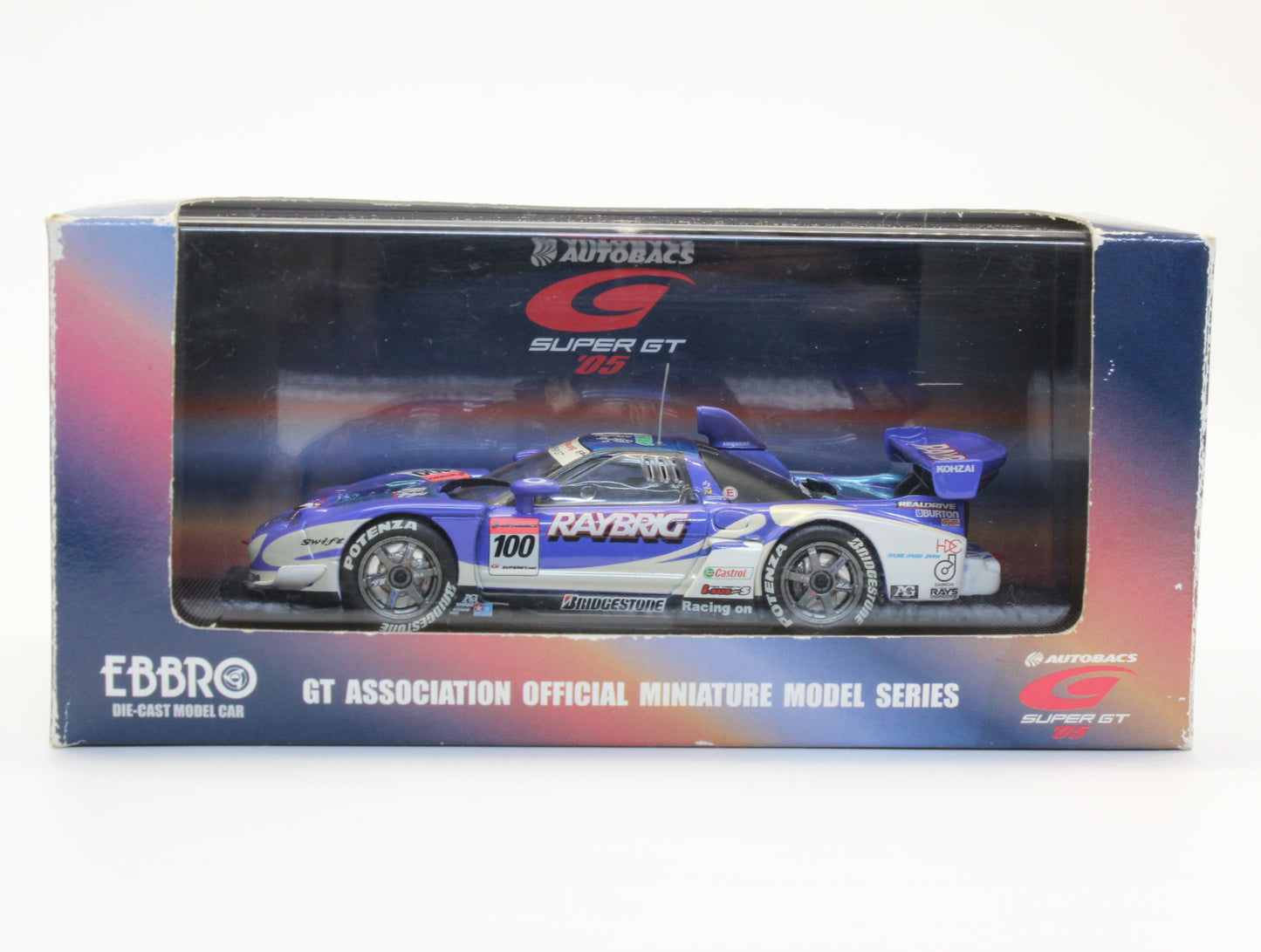エブロ 1/43 スーパーGT 2005 レイブリッグ NSX 細川慎弥選手サイン入り