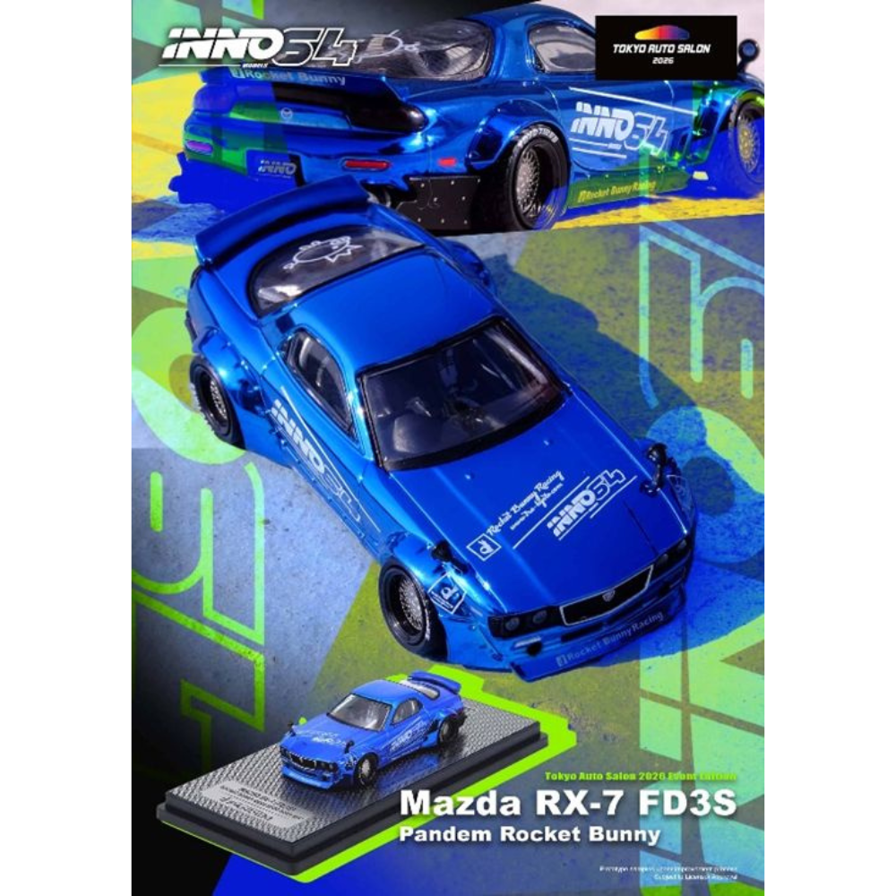 INNO Models 1/64 マツダ RX-7(FD3S) パンデム ロケットバニー 東京オートサロン2026