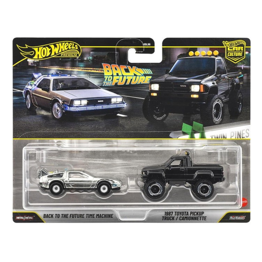 ホットウィール プレミアム2パック バック・トゥ・ザ・フューチャー タイムマシン / 1987 トヨタ ピックアップ トラック