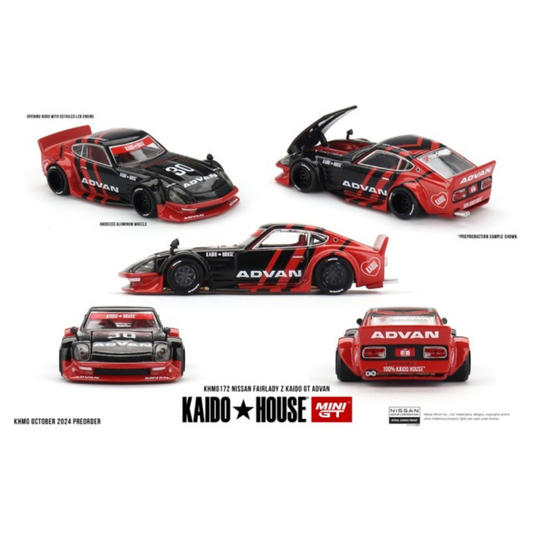 再入荷 MINI GT 1/64 Nissan フェアレディ Z Kaido GT ADVAN(右ハンドル)