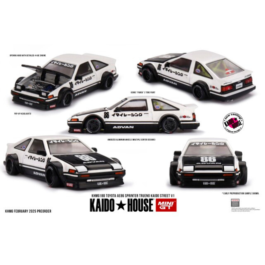 MINI GT 1/64 Toyota AE86 スプリンタートレノ Kaido Street V1(右ハンドル)