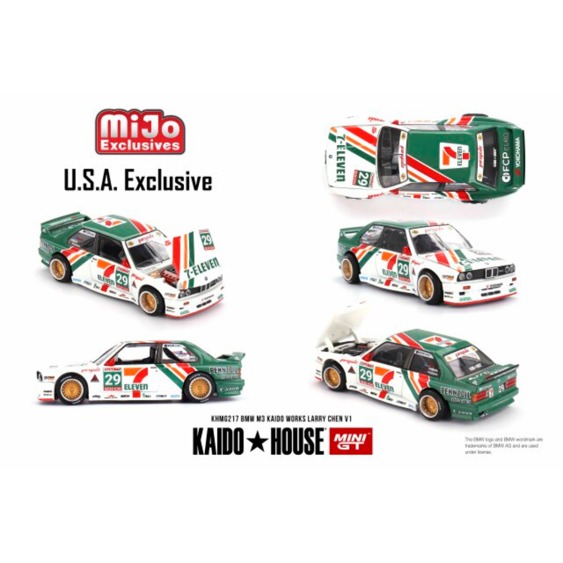 MINI GT 1/64 BMW M3 KAIDO WORKS Larry Chen V1(左ハンドル) 北米限定
