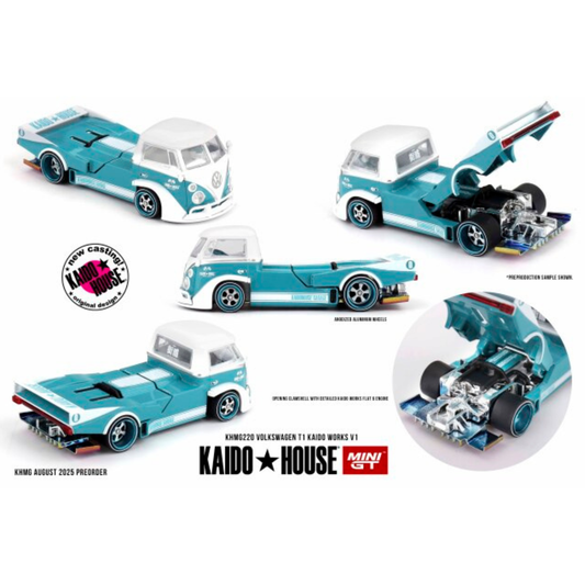 MINI GT 1/64 フォルクスワーゲン T1 KAIDO WORKS V1(左ハンドル)
